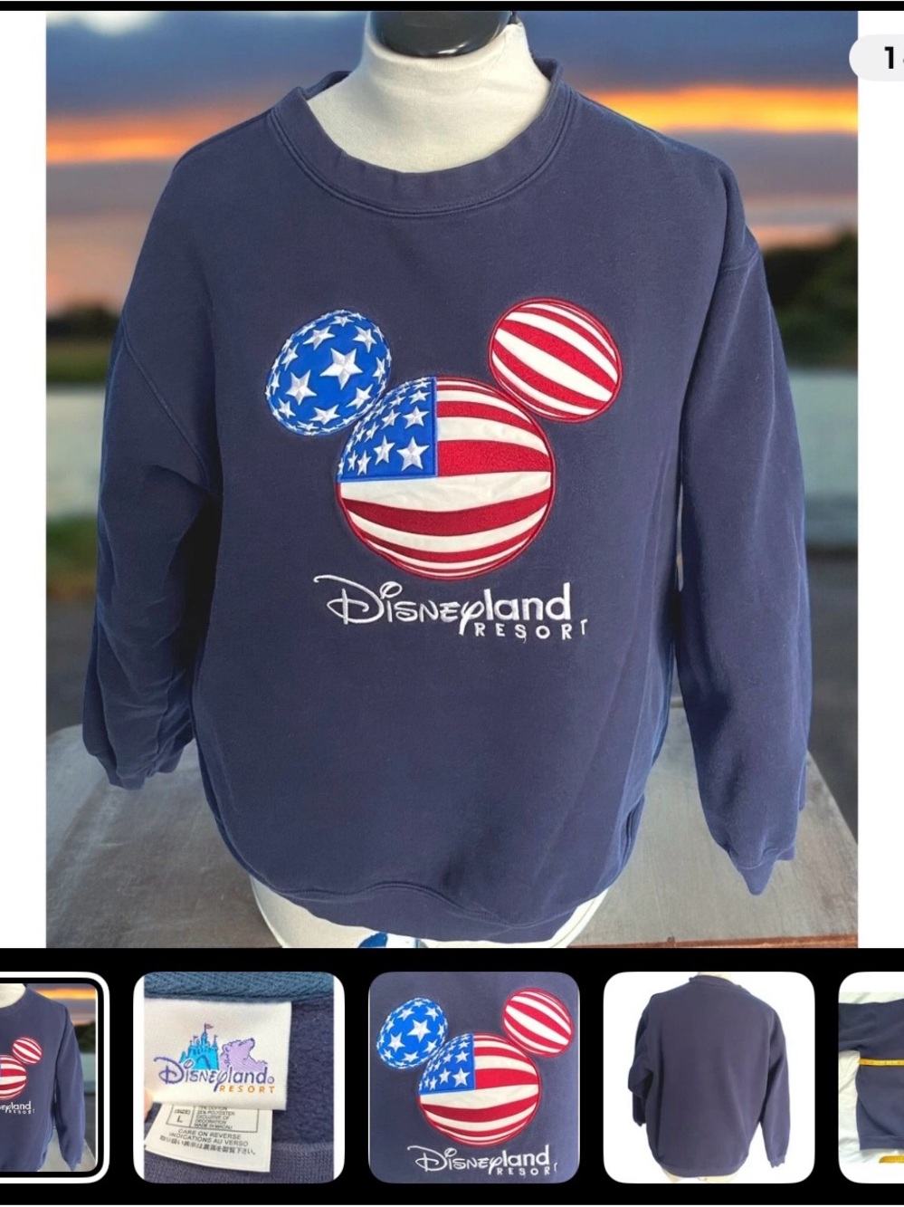 vintage Disneyland Mickey Sweatshirt